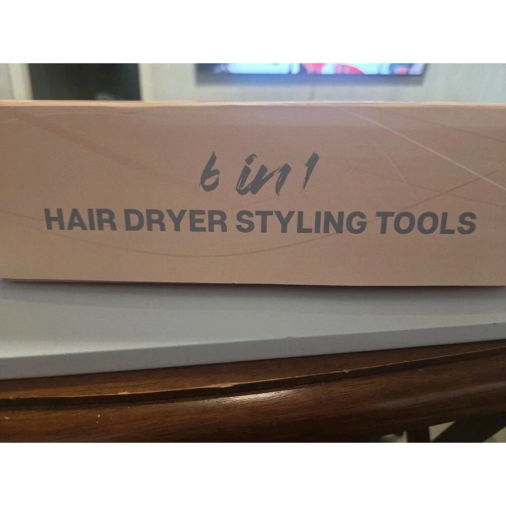 Yitrust WT-622 White Gold Corded Electric 6 in 1 Hair Dryer Styling Tool